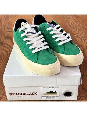 Brandblack Los Angeles Suede Sneakers Kelly Green Men’s 7.5 – New in Box, Retro